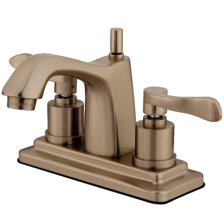 Kingston Brass KS8648DFL 4" Centerset Bathroom Faucet, Brushed Nickel KS8648DFL
